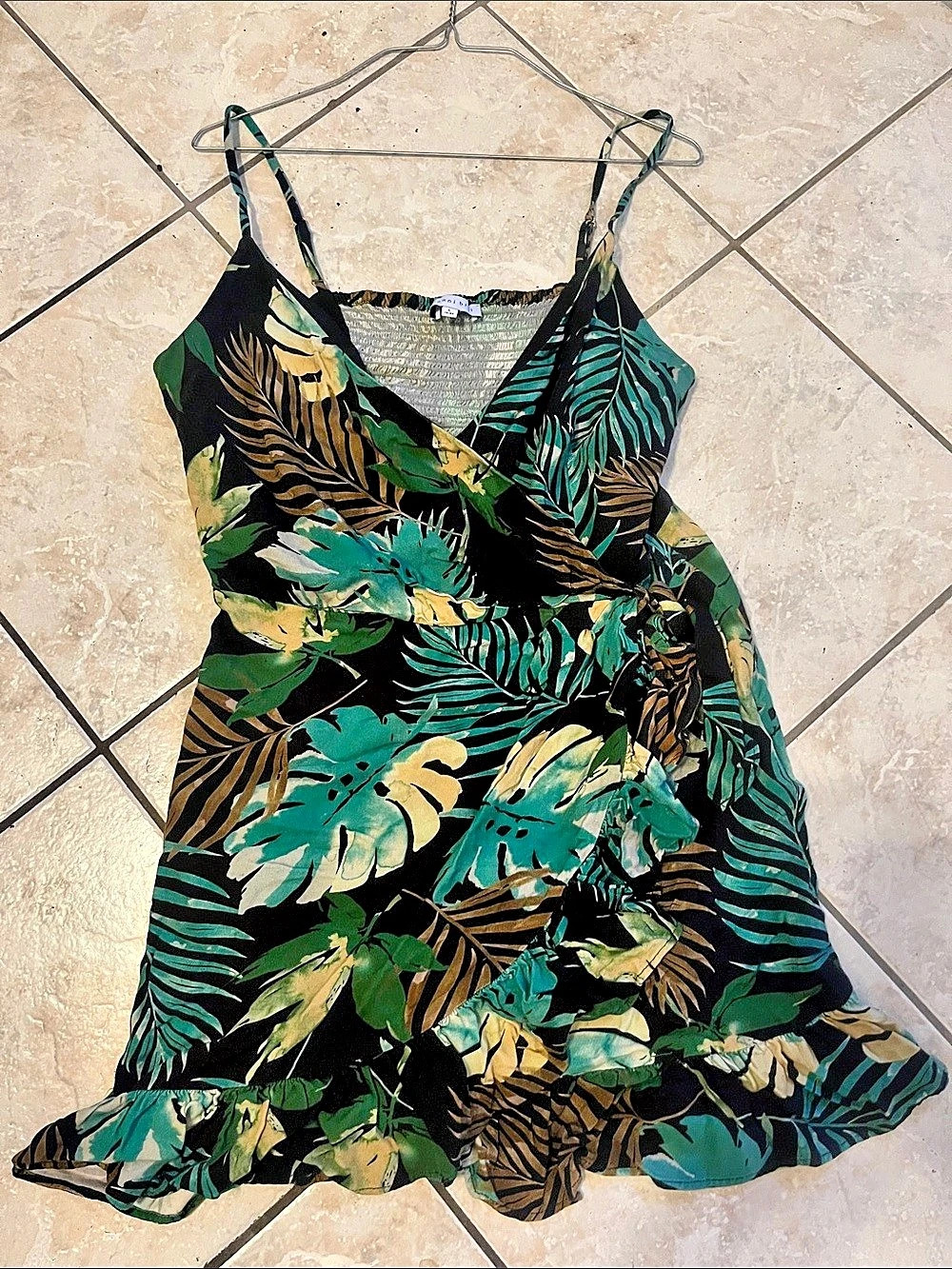 Gianni Bini Tropical Floral Mini Dress L